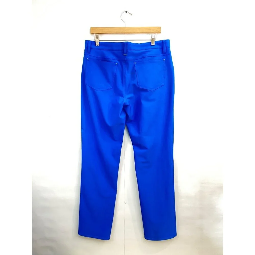 FJ Footjoy Men's Athletic Fit Performance Golf Pant Bright Blue Size 33x34